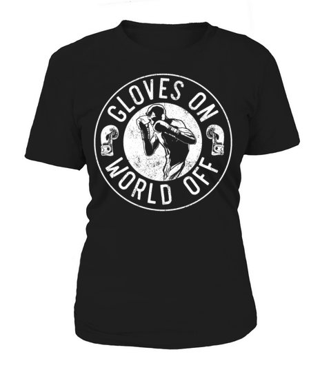 Boxing Vintage Gloves On World Off Women's T-Shirt