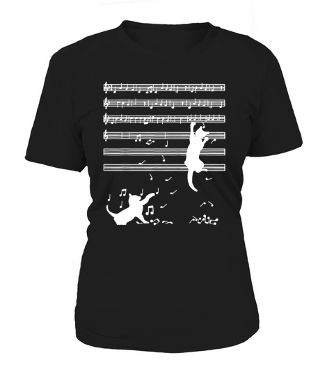 Cats Playing Musical Notes And Make It Down shirt Women's T-Shirt