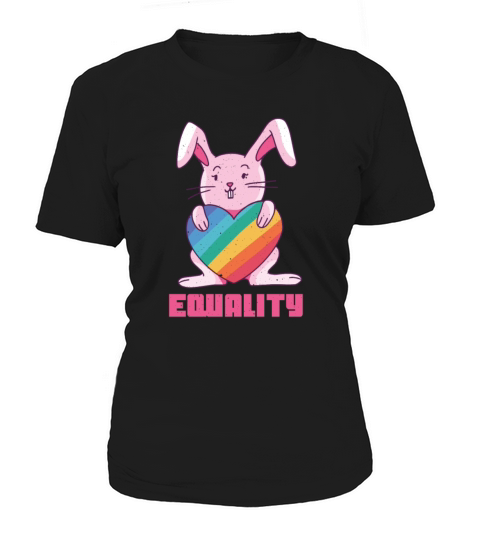 Equality Rainbow Rabbit Cute Gay Pride LGBT Pride Women's T-Shirt