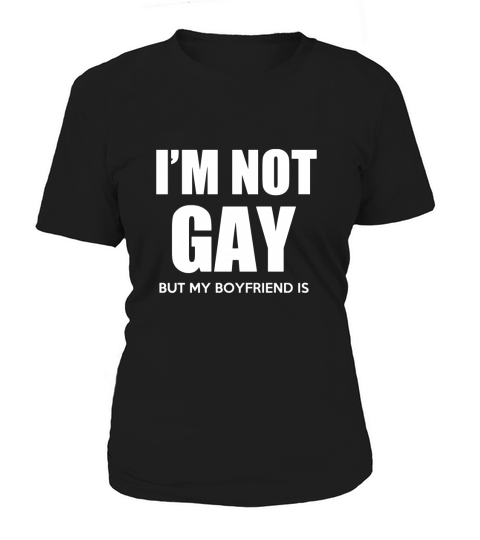 I am not gay but my boyfriend is - Coffee Mug (colored) Women's T-Shirt