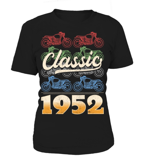 Vintage 1952 Original Parts Motorcycle Rider Women's T-Shirt