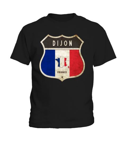 Dijon France coat of arms flags design Kids T-Shirt