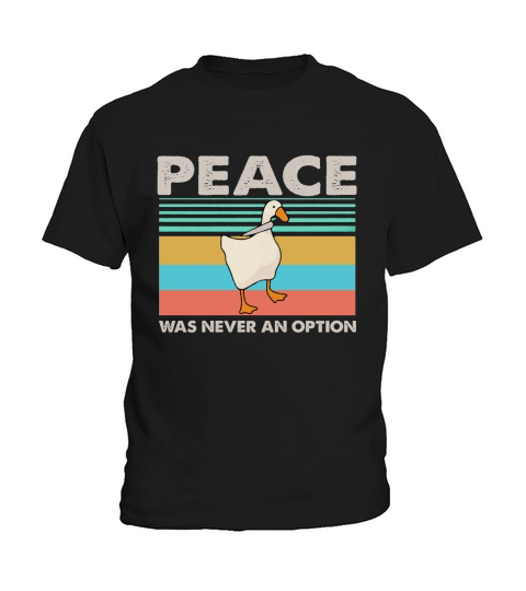 Duck Peace Was Never An Option Vintage Shirt Kids T-Shirt