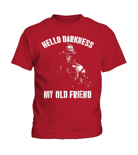 Hello Darkness My Old Friend Veteran Skull Shirt Kids T-Shirt