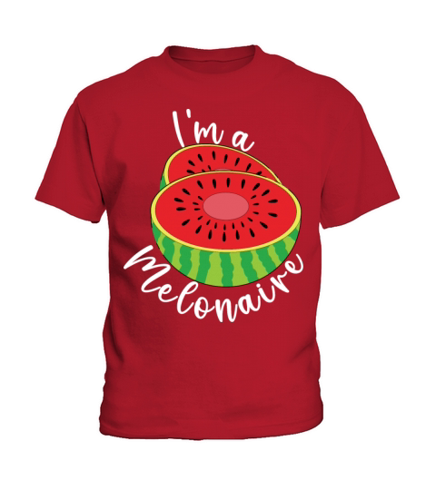 Watermelon Funny Melon Summer Im a Melonaire Kids T-Shirt