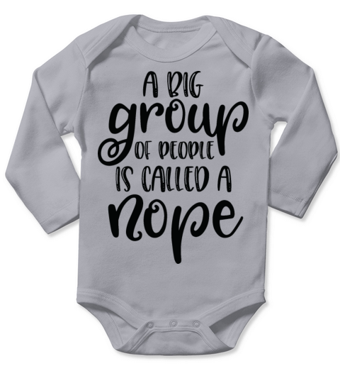 Funny Quote Social Distancing Quarantine Coronavir Long Sleeve Baby One-Piece