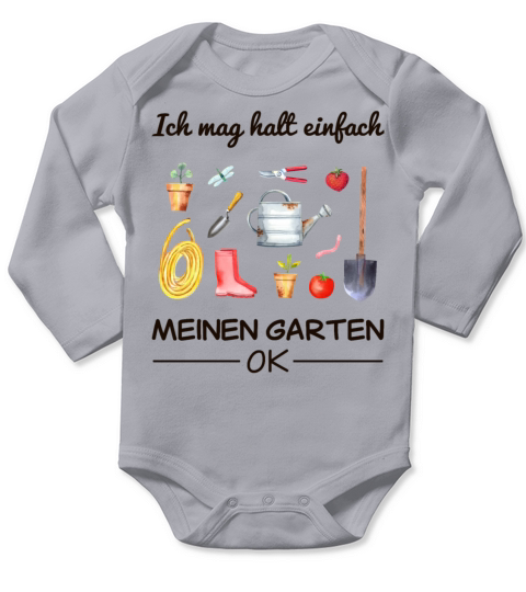 Garden Gardener Hobby Gardener Saying Gift Long Sleeve Baby One-Piece