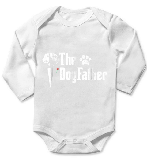Mens The Dogfather Golden Retriever Dog Dad Tshirt Fathers Day Long Sleeve Baby One-Piece