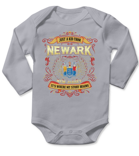 Newark  New Jersey SB32 SC Long Sleeve Baby One-Piece