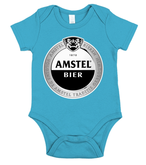 Best Amstel Logo Short Sleeve Baby One-Piece