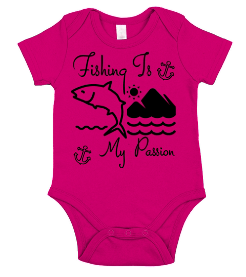 Fishing Is My Passion Short Sleeve Baby One-Piece
