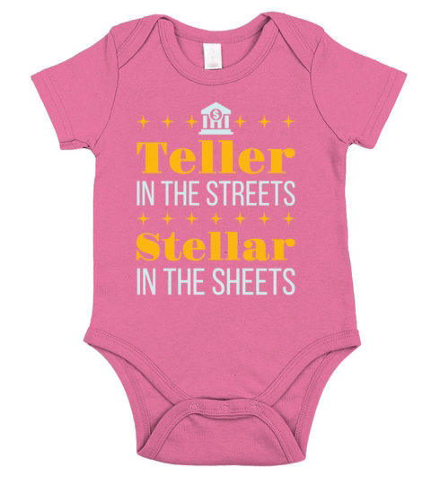 Funny Teller in the Streets Stellar in the Sheets Short Sleeve Baby One-Piece