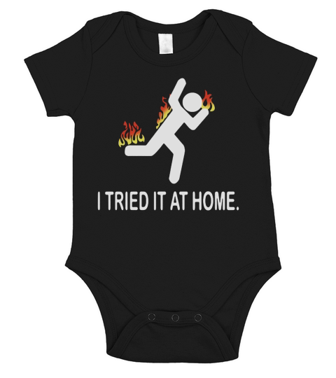 I tried it at home Short Sleeve Baby One-Piece