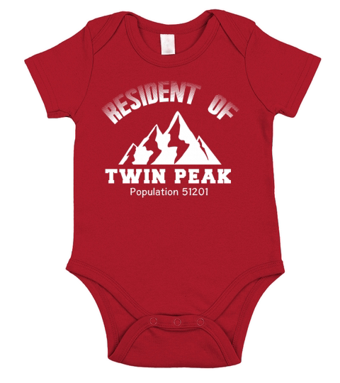 Resident Of Twin Peaks T Shirt Short Sleeve Baby One-Piece