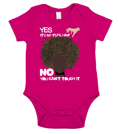 Yes Its My Real Hair No You Cant Touch It Short Sleeve Baby One-Piece