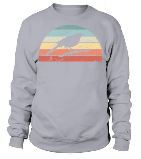 Retro Birding Sunset Vintage Bird Sunrise Sweatshirt Unisex