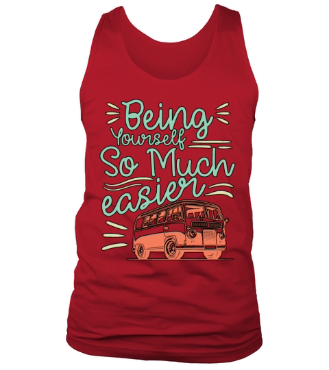 Happy Be Yourself Motivational Teacher Positive Me Tank Top Unisex