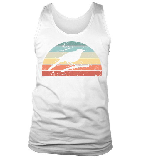 Retro Birding Sunset Vintage Bird Sunrise Tank Top Unisex