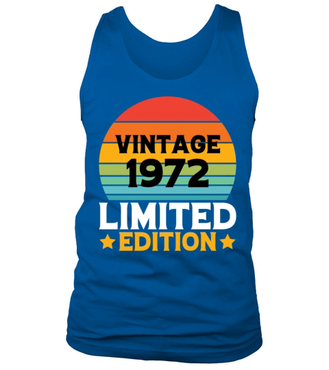 Vintage 1972 T Shirt Tank Top Unisex