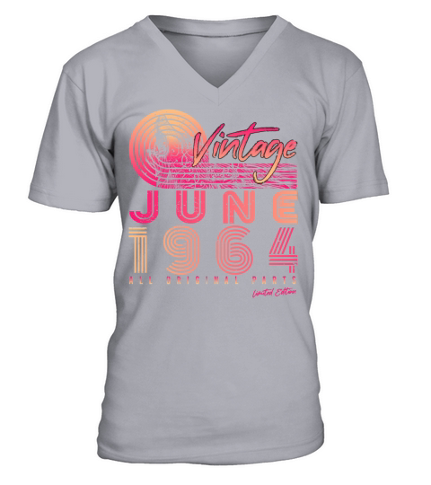 1964 June Vintage V-Neck T-shirt