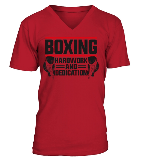 Boxing Vintage Boxing Hard Work V-Neck T-shirt