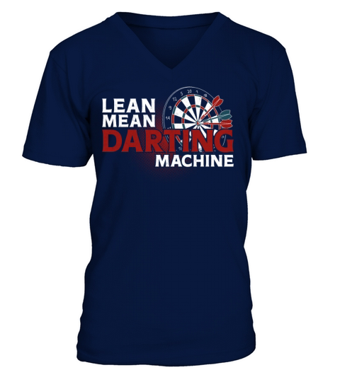 Darts Board Vintage Lean Mean V-Neck T-shirt