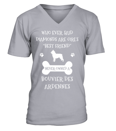 My Best Friend Is Bouvier Des Ardennes Cool Gift V-Neck T-shirt