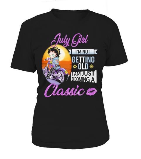 Betty boop july girl im not getting old i am just becoming a classic lips shirt Women's T-Shirt