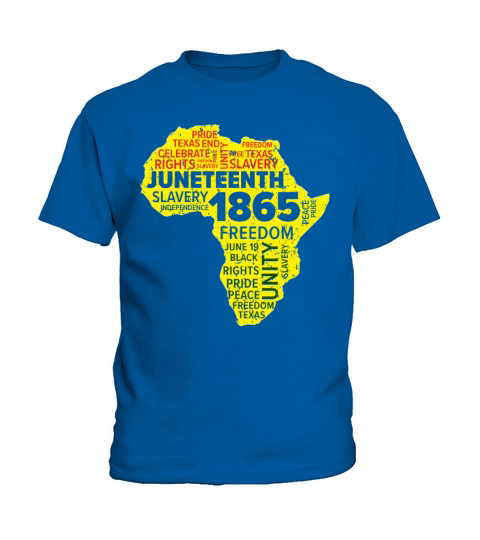 Black Pride Freedom African American Juneteenth Kids T-Shirt
