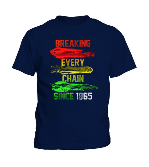 Chain Break Paint Black History Juneteenth Vintage Kids T-Shirt