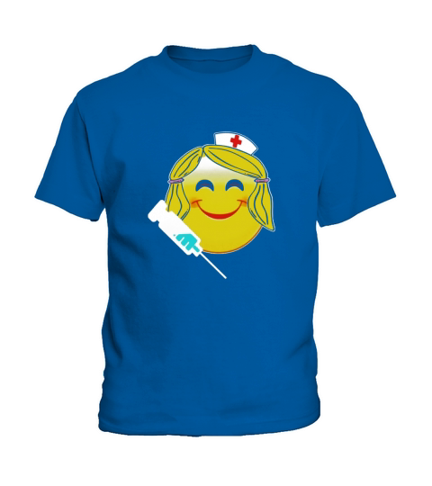 Funny Nurse Emoji T Shirt Kids T-Shirt