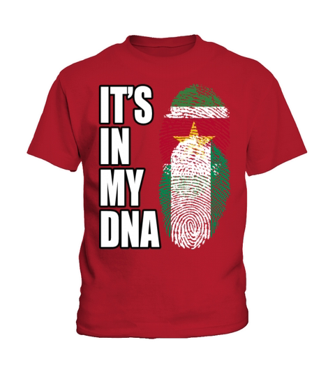 Surinamese And Nigerian Vintage Heritage DNA Flag Kids T-Shirt