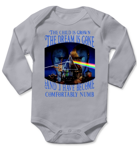 Comfortably Numb lyrics Pink Floyd Delicate Sound of Thunder shirt Long Sleeve Baby One-Piece