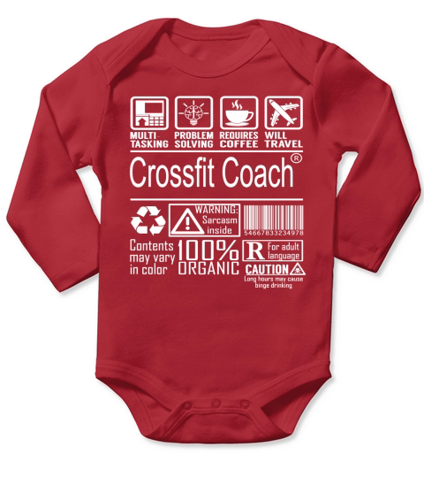 Crossfit-Coach---Multitasking shirt Long Sleeve Baby One-Piece