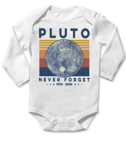 Pluto Never Forget 1930 2006 Vintage Shirt Long Sleeve Baby One-Piece