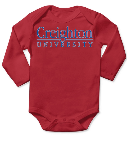 Simple Logo Creighton University 2020 Long Sleeve Baby One-Piece