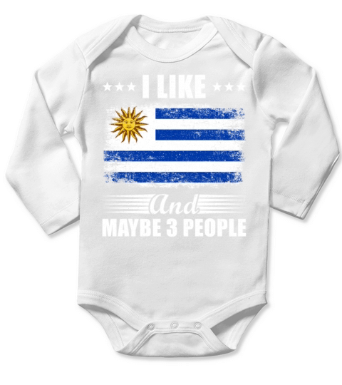 Uruguay Long Sleeve Baby One-Piece