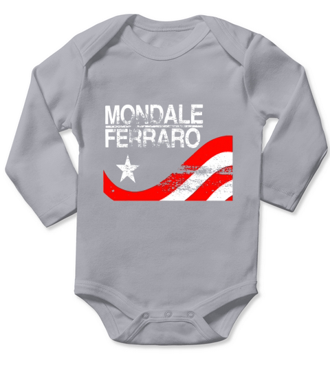 Vintage Mondale &amp;amp;amp; Ferraro 84 Campaign Long Sleeve Shirt Long Sleeve Baby One-Piece