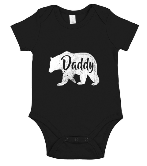 40 familyMens Daddy Bear T-Shirt Awesome Camping T-shirt Short Sleeve Baby One-Piece