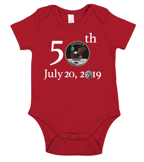 Apollo 11 50th Anniversary Short Sleeve Baby One-Piece