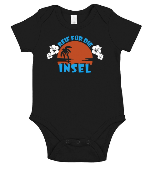 aReif fur die Insel urlaubsreif Short Sleeve Baby One-Piece