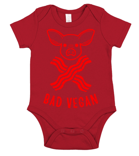 Bad Vegan Short Sleeve Baby One-Piece