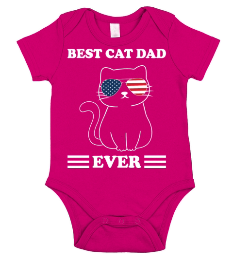Best Cat Dad Ever Short Sleeve Baby One-Piece