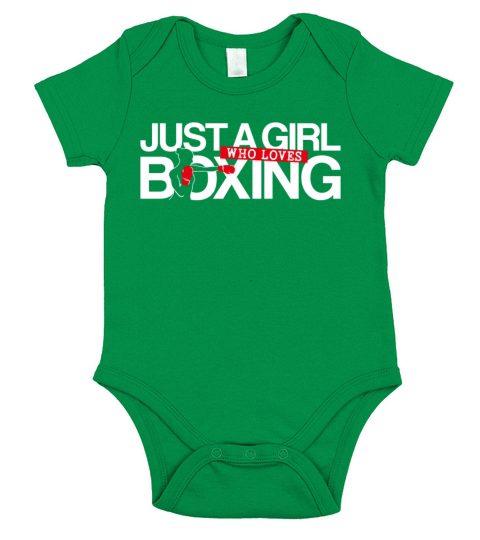 Boxing Vintage Just A Girl Who Short Sleeve Baby One-Piece