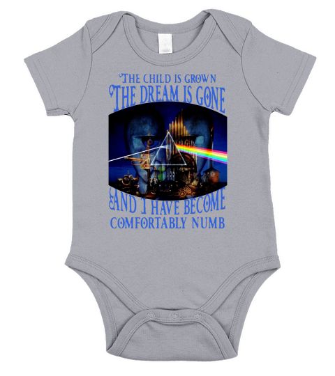Comfortably Numb lyrics Pink Floyd Delicate Sound of Thunder shirt Short Sleeve Baby One-Piece