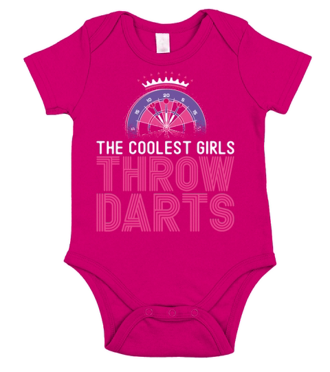 Darts Board Girl Vintage The Short Sleeve Baby One-Piece