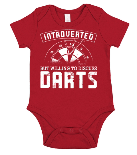 Darts Board Vintage Introverted Short Sleeve Baby One-Piece
