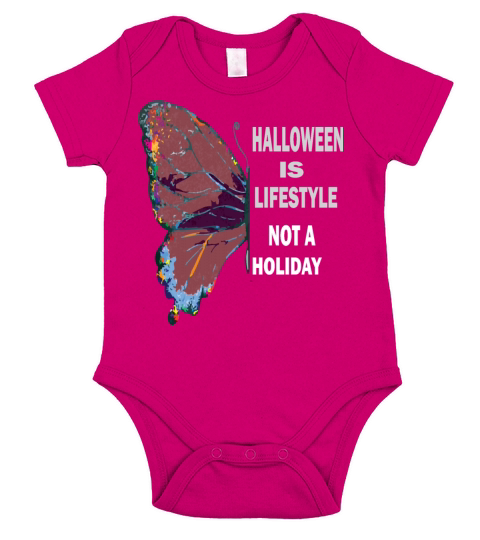 Halloween is a lifestyle not a holiday Short Sleeve Baby One-Piece