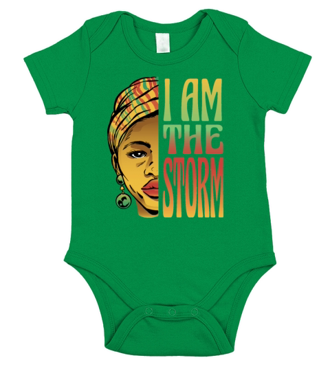 I am the storm Black History Month Short Sleeve Baby One-Piece