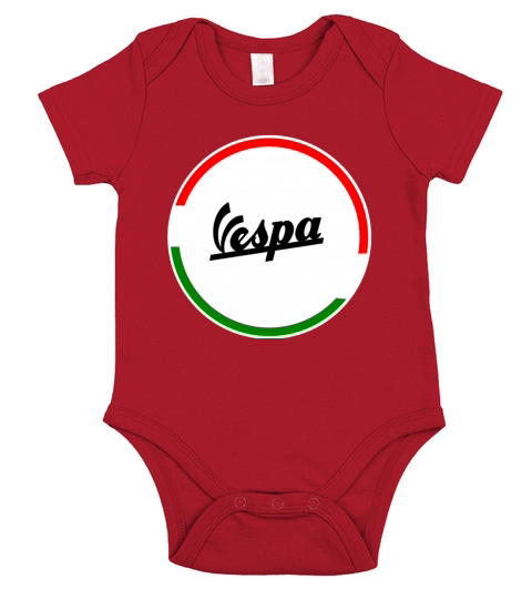 ITALIA VESPA SCOOTER T SHIRT Short Sleeve Baby One-Piece